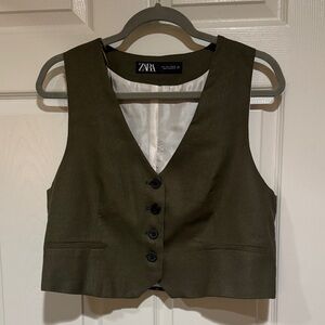 Zara Women's Buttoned Vest